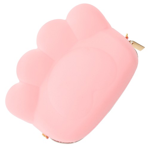 Cute pink silicone cat - pink, claw