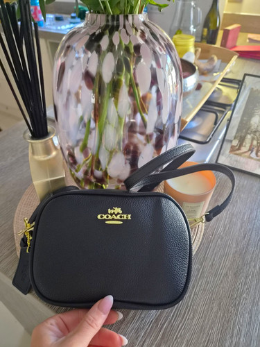 Coach black leather - black,