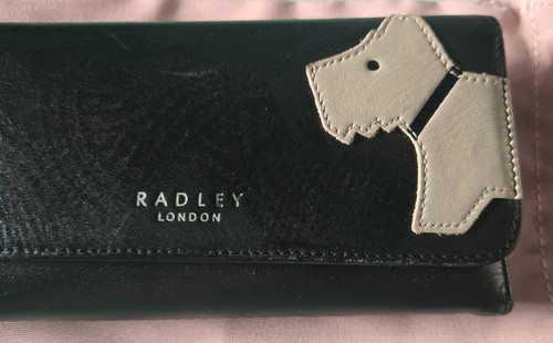 Radley black leather trifold - black,