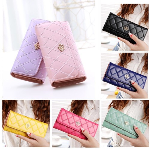 Ladies women leather wallet - ladies,