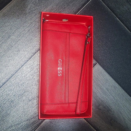 Guess red saffiano - guess, faux
