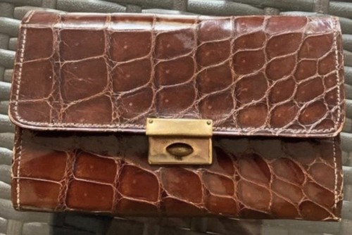 Crocodile skin wallet - skin, wallet/purse