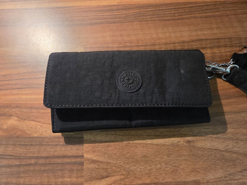 Kipling black nylon canvas - nylon,