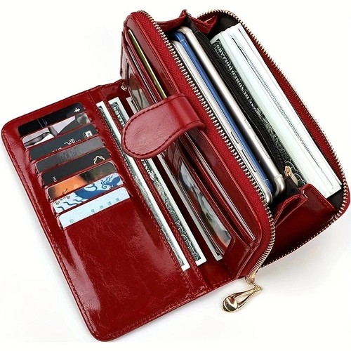 Ladies leather wallet - leather,