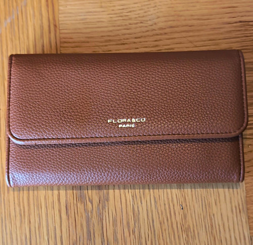 Flora brown faux leather - &,