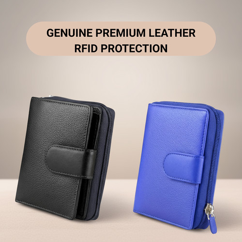 Womens rfid leather purse - rfid,