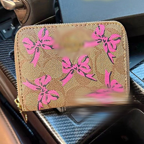 Women brown pink - bow, print