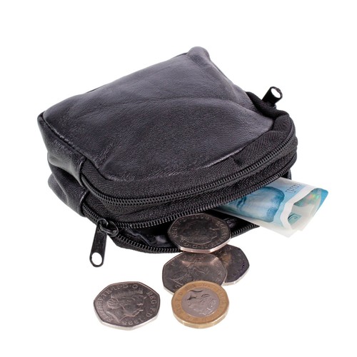 Real leather key coin - leather,