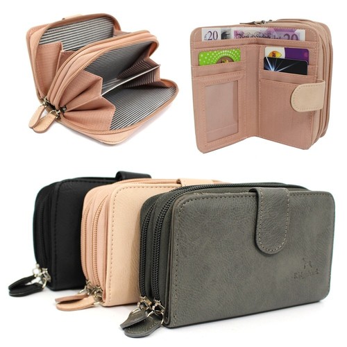 Ladies zip around purse faux - ladies,