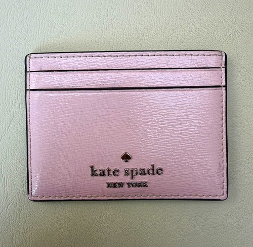 Kate spade pink leather - pink, logo