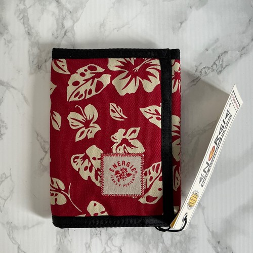 Tri fold wallet red - tri-fold, floral