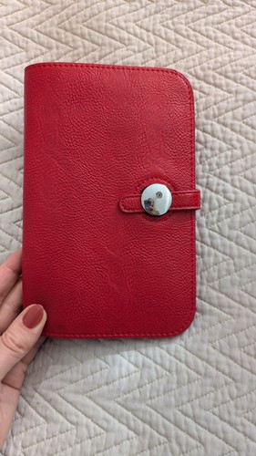 Women red faux leather - red,