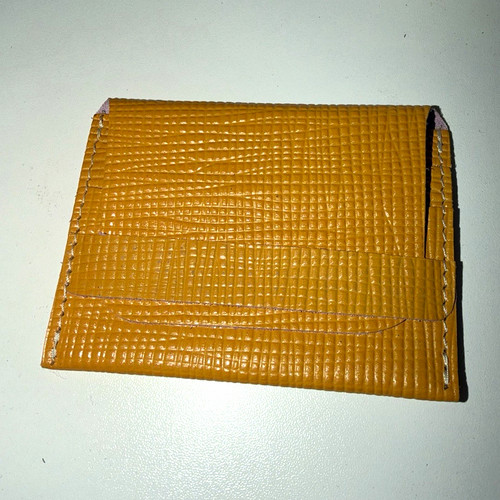Yellow textured faux leather - yellow,